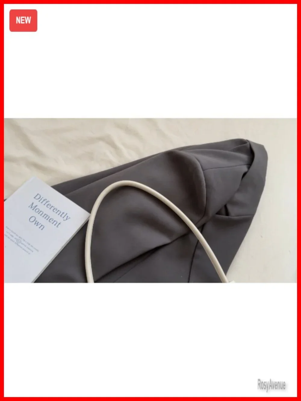 Small Hobo Shoulder Bag Faux Leather Crossbody Purse with Zipper Closure